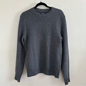 Men’s Bonobos Cable-knit Gray Pullover Sweater Gray Size Small